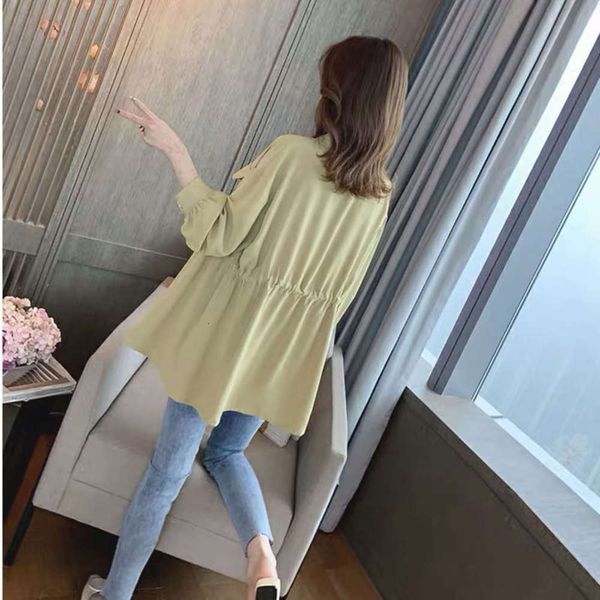 luxury women's spring chiffon and design autumn new middle sleeve long waist thin temperament foreign style small shirt 2021, White
luxury women's spring chiffon and design autumn new middle sleeve long waist thin temperament foreign style small shirt 2021, White