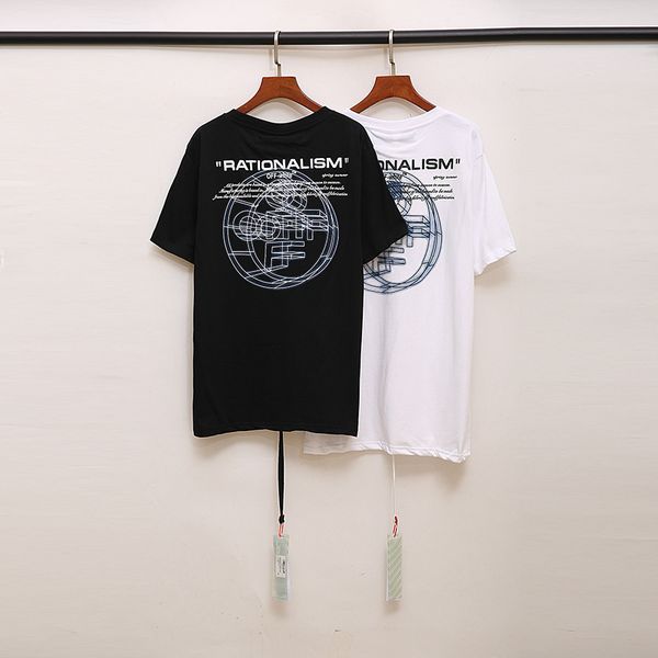 new fashion brand off quality 3d circle letter short sleeve t-shirt in spring and summer 2020, White;black 
new fashion brand off quality 3d circle letter short sleeve t-shirt in spring and summer 2020, White;black