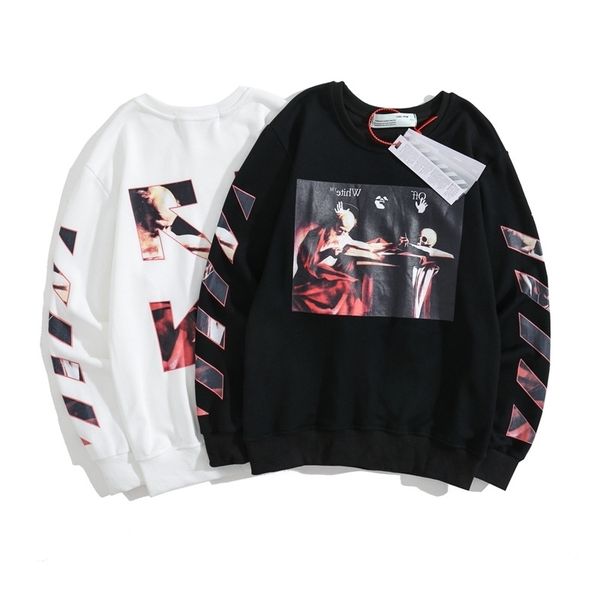 autumn and winter tide brand off virgin mary oil painting terry pullover, Black
autumn and winter tide brand off virgin mary oil painting terry pullover, Black