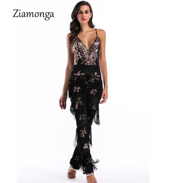women's jumpsuits & rompers ziamonga strap v-neck jumpsuit fashion night club celebrity party dancing girl women sequin tassel long, Black;white
women's jumpsuits & rompers ziamonga strap v-neck jumpsuit fashion night club celebrity party dancing girl women sequin tassel long, Black;white