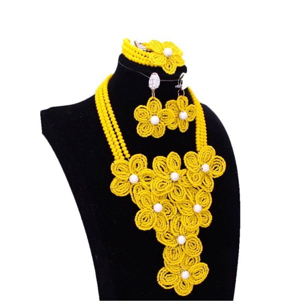earrings & necklace dudo african beads jewelry set yellow for women wedding 2021 nigerian handmade flowers crystal, Silver
earrings & necklace dudo african beads jewelry set yellow for women wedding 2021 nigerian handmade flowers crystal, Silver