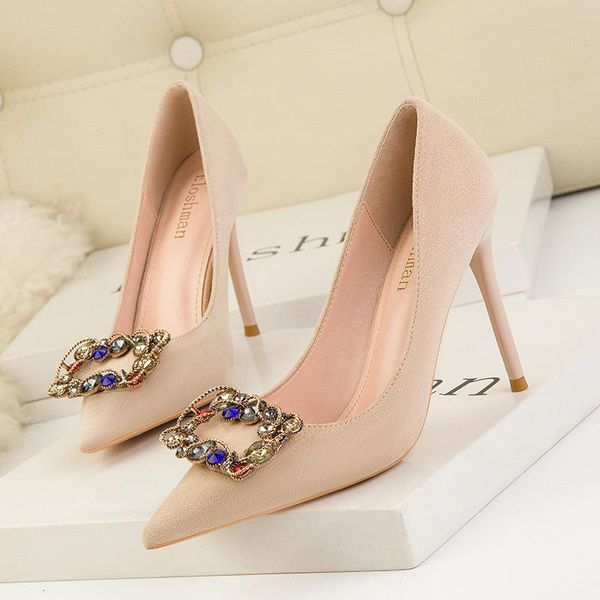 dress shoes women high heel flock upper 9.5cm pointed toe women's stripper heels rhinestone feast banque, Black
dress shoes women high heel flock upper 9.5cm pointed toe women's stripper heels rhinestone feast banque, Black