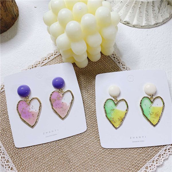 hbp south korea east gate new personality small fresh cream contrast oil painting love fashion sweet summer niche earrings, Silver
hbp south korea east gate new personality small fresh cream contrast oil painting love fashion sweet summer niche earrings, Silver