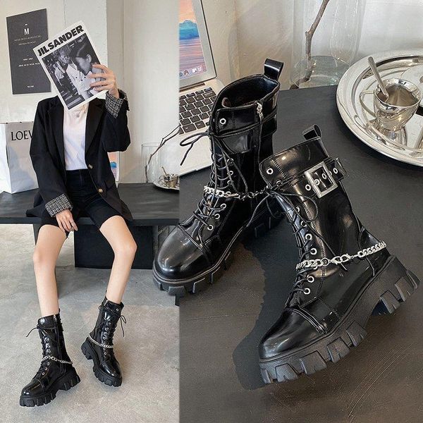 boots thick-soled retro dark girl super cool women 2021 winter street fashion trend chain short, Black
boots thick-soled retro dark girl super cool women 2021 winter street fashion trend chain short, Black