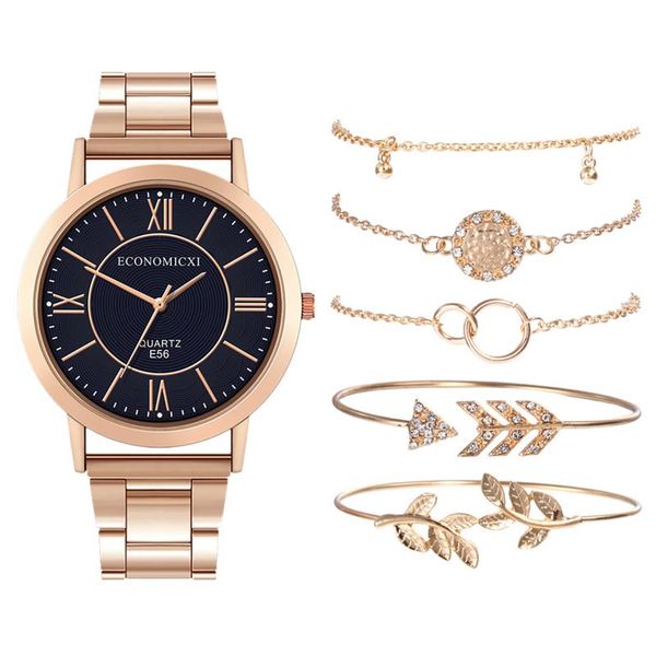 wristwatches 6 pcs women watches bracelets luxury wrist watch elegant ladies relojes para mujer quartz for zegarek damski, Slivery;brown
wristwatches 6 pcs women watches bracelets luxury wrist watch elegant ladies relojes para mujer quartz for zegarek damski, Slivery;brown