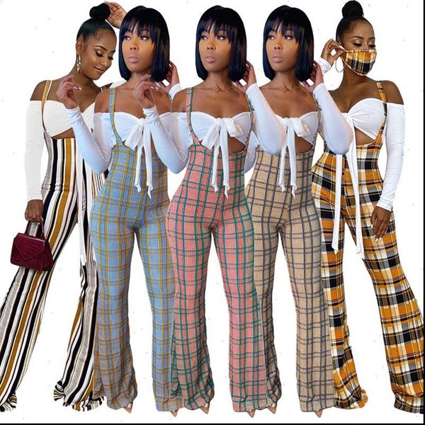 2 piece set women fall clothes long sleeve white crop and striped plaid wide leg jumpsuit two piece club outfits, Gray
2 piece set women fall clothes long sleeve white crop and striped plaid wide leg jumpsuit two piece club outfits, Gray