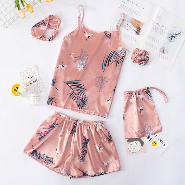 sleepwear fashion women pajamas set 7 pieces stripes faux silk printing sleepwear woman suit spring summer autumn homewear rm67 9r5p, Black;red
sleepwear fashion women pajamas set 7 pieces stripes faux silk printing sleepwear woman suit spring summer autumn homewear rm67 9r5p, Black;red