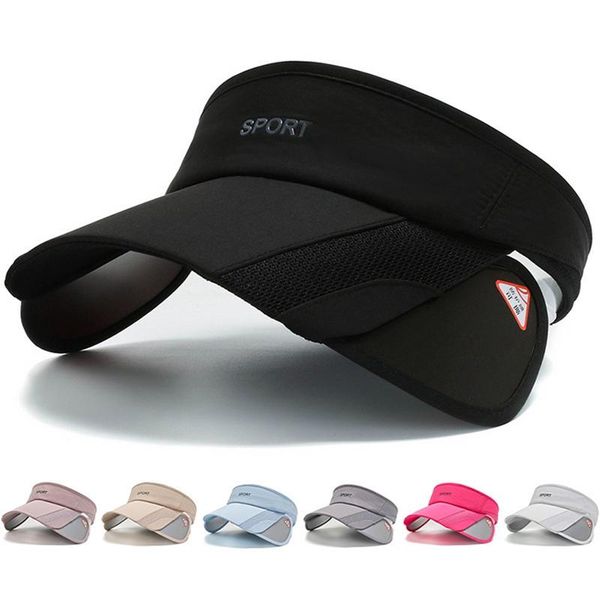 wide brim hats multicolor hat summer breathable sun retractable beach visor flexible empty cap, Blue;gray
wide brim hats multicolor hat summer breathable sun retractable beach visor flexible empty cap, Blue;gray