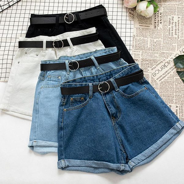 women's shorts all match sashes casual women denim crimping high waist slim summer jeans feminino korean style ladies bottom, White;black
women's shorts all match sashes casual women denim crimping high waist slim summer jeans feminino korean style ladies bottom, White;black