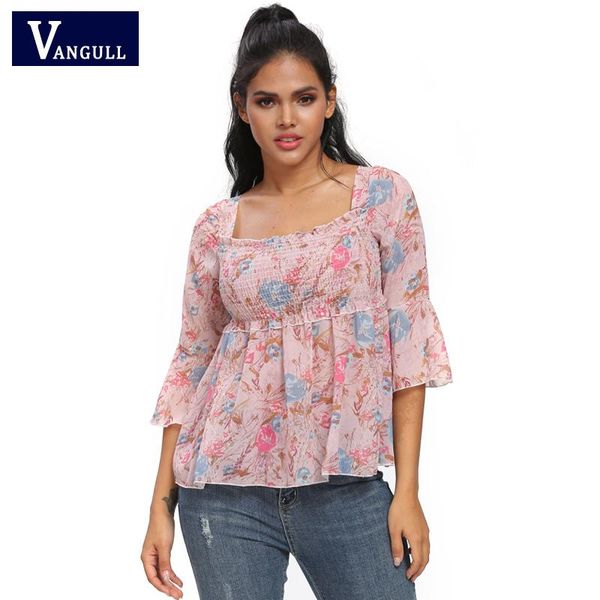 women's blouses & shirts vangull square colar floral print women summer chiffon shirt flare half sleeve lace up sweet feminine loose h, White
women's blouses & shirts vangull square colar floral print women summer chiffon shirt flare half sleeve lace up sweet feminine loose h, White