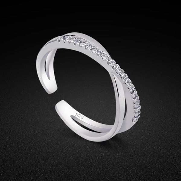 cluster rings creative women's original 925 silver ring charm jewelry minimalist cubic zircon anniversary gift open adjustment, Golden;silver
cluster rings creative women's original 925 silver ring charm jewelry minimalist cubic zircon anniversary gift open adjustment, Golden;silver