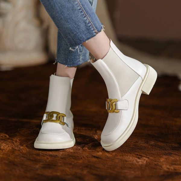 boots metal decoration women ankle genuine leather chunky heels pumps female winter office lady basic shoes woman, Black
boots metal decoration women ankle genuine leather chunky heels pumps female winter office lady basic shoes woman, Black