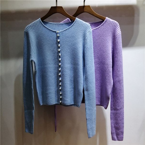 2021 spring and autumn new rib knit cardigan short long sleeve button slim all-match sweater women cwpo, White;black
2021 spring and autumn new rib knit cardigan short long sleeve button slim all-match sweater women cwpo, White;black