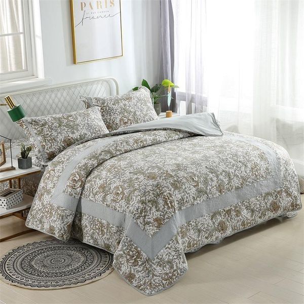 comforters & sets pastoral style cotton quilts for bed 3pcs quilted bedspreads cover pillowcase king queen quilt set summer blanket coverlet
comforters & sets pastoral style cotton quilts for bed 3pcs quilted bedspreads cover pillowcase king queen quilt set summer blanket coverlet