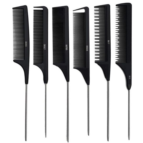 professional heat resistant salon black metal pin tail antistatic comb hard carbon cutting hair trimmer brushes-2pcs
professional heat resistant salon black metal pin tail antistatic comb hard carbon cutting hair trimmer brushes-2pcs