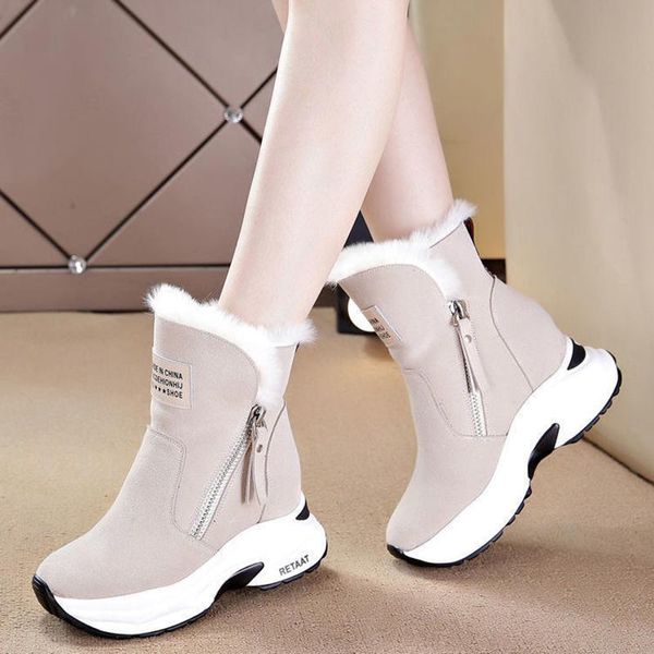 boots women's snow 2021 winter woman wedges platform shoes thick-soled plus velvet thick warm mid calf short boot botas de mujer, Black
boots women's snow 2021 winter woman wedges platform shoes thick-soled plus velvet thick warm mid calf short boot botas de mujer, Black
