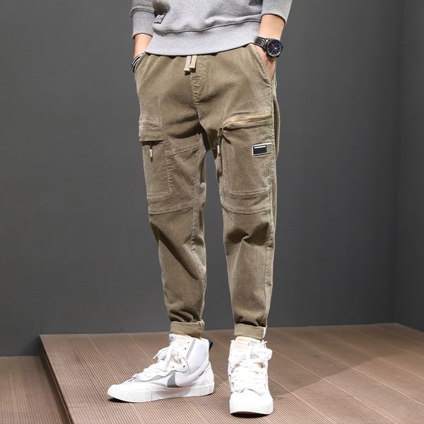2021 new japanese style fashion men jeans designer khaki corduroy casual cargo pants streetwear hip hop loose fit wide leg harem trouse td74, Blue
2021 new japanese style fashion men jeans designer khaki corduroy casual cargo pants streetwear hip hop loose fit wide leg harem trouse td74, Blue