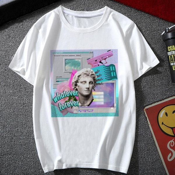 2021 new women's clothing vaporwave aesthetics art harajuku punk vintage vogue streetwear tracksuit personality female t-shirt, White
2021 new women's clothing vaporwave aesthetics art harajuku punk vintage vogue streetwear tracksuit personality female t-shirt, White