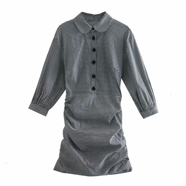 black 2021 new draped houndstooth mini women autumn puff sleeve elastic ruched dress ladies vintage elegant dresses 7pod 6hj5, Black;gray
black 2021 new draped houndstooth mini women autumn puff sleeve elastic ruched dress ladies vintage elegant dresses 7pod 6hj5, Black;gray