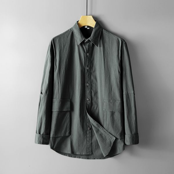 2021 autumn new long sleeve cotton brand gray for men fashion solid shirts male casual shirt mens chemise np68, White
2021 autumn new long sleeve cotton brand gray for men fashion solid shirts male casual shirt mens chemise np68, White