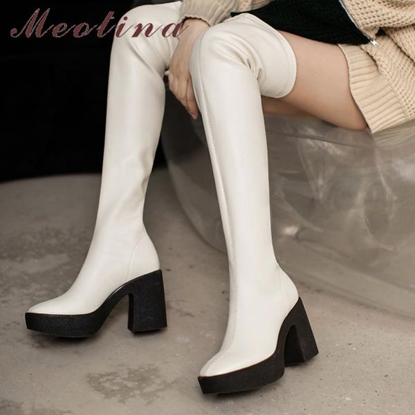 boots meotina women shoes genuine leather platform thick super high heel ladies over the knee autumn winter beige black
boots meotina women shoes genuine leather platform thick super high heel ladies over the knee autumn winter beige black
