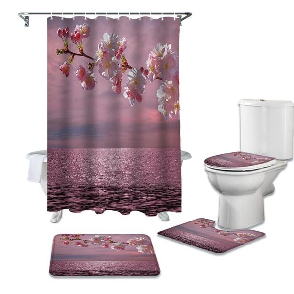 shower curtains lake cherry blossom water surface pink dreamy fabric bathroom curtain set rugs toilet lid cover bath mat
shower curtains lake cherry blossom water surface pink dreamy fabric bathroom curtain set rugs toilet lid cover bath mat
