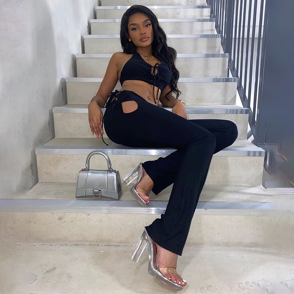 Hollow Out Bandage High Waist Women Pant Casual Straight Pant Trouser 2021 Streetwear Female Pantalones Autumn Capris, Black;white
Hollow Out Bandage High Waist Women Pant Casual Straight Pant Trouser 2021 Streetwear Female Pantalones Autumn Capris, Black;white