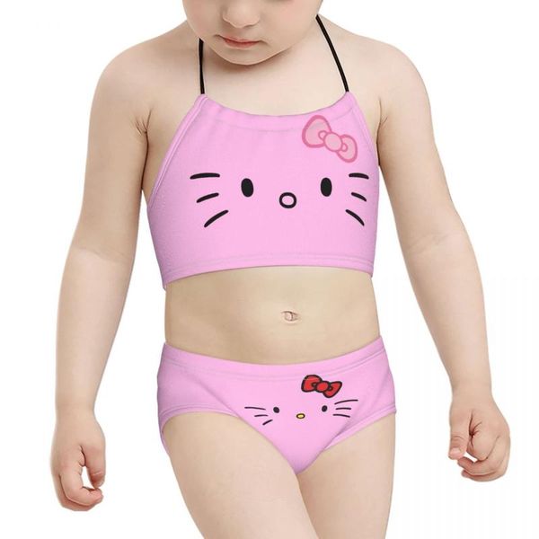 women's swimwear 2021 japanese anime kids girl children print hello cat 2 biquini wholesale brand baby swimming suit, White;black
women's swimwear 2021 japanese anime kids girl children print hello cat 2 biquini wholesale brand baby swimming suit, White;black