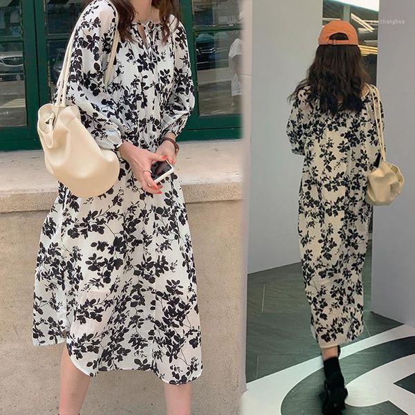 9305# maternity dress spring autumn chiffon long sleeves floral loose stylish pregnant women mom dresses1, White
9305# maternity dress spring autumn chiffon long sleeves floral loose stylish pregnant women mom dresses1, White