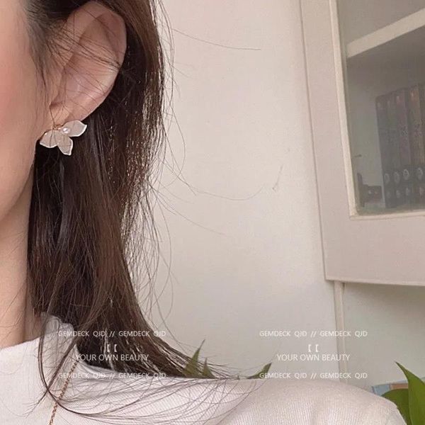 stud xiang yuan summer simple petal earrring small pearl party elegant temperament for women fashion fine earrings jewelry, Golden;silver
stud xiang yuan summer simple petal earrring small pearl party elegant temperament for women fashion fine earrings jewelry, Golden;silver