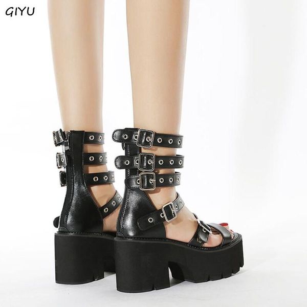 2021 summer new plus size 35-42 women's sandals chunky platform high heels open toe sandals punk style belt buckle roman, Black
2021 summer new plus size 35-42 women's sandals chunky platform high heels open toe sandals punk style belt buckle roman, Black