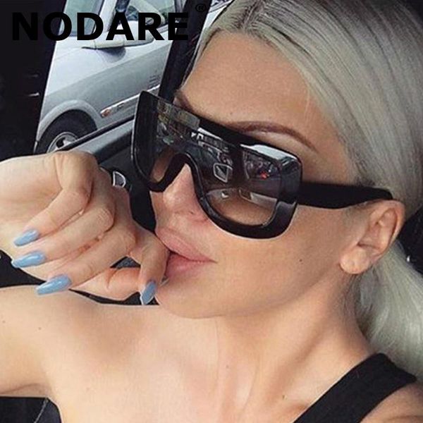 oversized retro sunglasses women 2021 fashion flat black lens one piece ladies gafas shade mirror uv400, White;black
oversized retro sunglasses women 2021 fashion flat black lens one piece ladies gafas shade mirror uv400, White;black