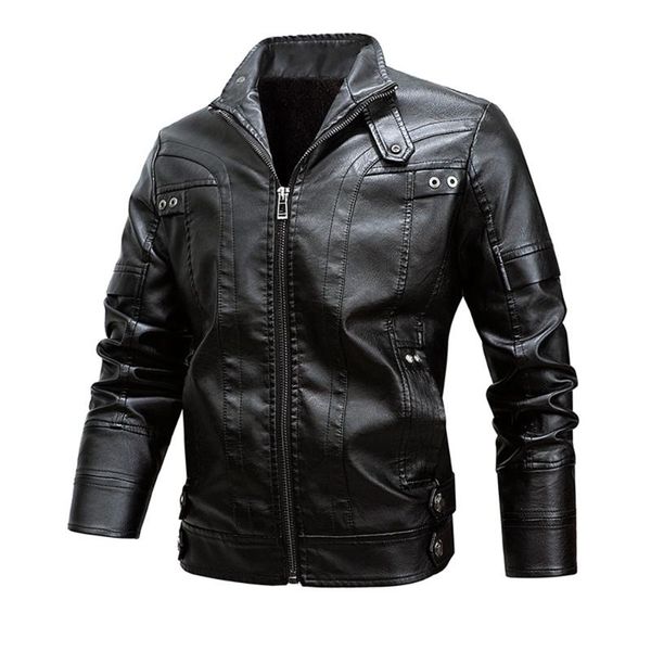 men's fur & faux 2021 autumn and winter pure color stand collar motorcycle fleece warm slim leather jacket, Black
men's fur & faux 2021 autumn and winter pure color stand collar motorcycle fleece warm slim leather jacket, Black