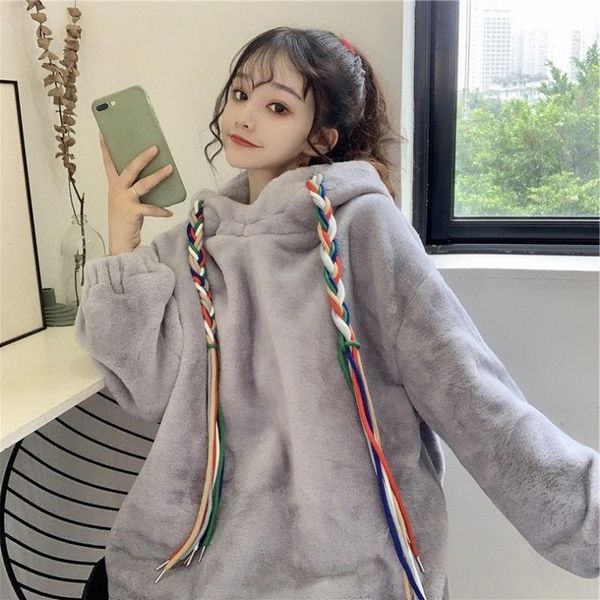 women's hoodies & sweatshirts 2021 autumn winter fashion original design japanese style loose long o-neck fleece casual versatile, Black
women's hoodies & sweatshirts 2021 autumn winter fashion original design japanese style loose long o-neck fleece casual versatile, Black