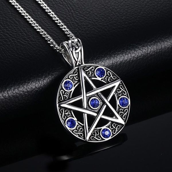 pendant necklaces vintage mens necklace pentagram pentacle pagan wiccan witch gothic pewter for male boy 24" chain choker collar, Silver
pendant necklaces vintage mens necklace pentagram pentacle pagan wiccan witch gothic pewter for male boy 24" chain choker collar, Silver