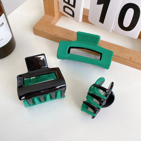 korea mixed size splicing color green square hair clamps women semicircle strip rectangle ponytail hairpins acetic acid large medium small s, Slivery;golden
korea mixed size splicing color green square hair clamps women semicircle strip rectangle ponytail hairpins acetic acid large medium small s, Slivery;golden