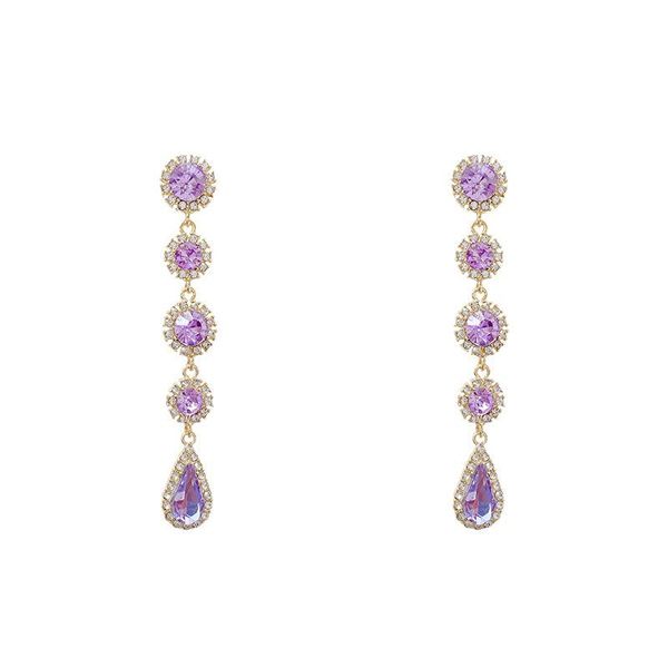 dangle & chandelier purple zircon light luxury earrings pressure accessories for woman dreamy fairy heart long drop eardrop party birthday j, Silver
dangle & chandelier purple zircon light luxury earrings pressure accessories for woman dreamy fairy heart long drop eardrop party birthday j, Silver