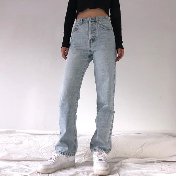 women's jeans 2021 high waist loose for women comfortable fashion casual straight leg baggy pants mom washed boyfriend, Blue
women's jeans 2021 high waist loose for women comfortable fashion casual straight leg baggy pants mom washed boyfriend, Blue