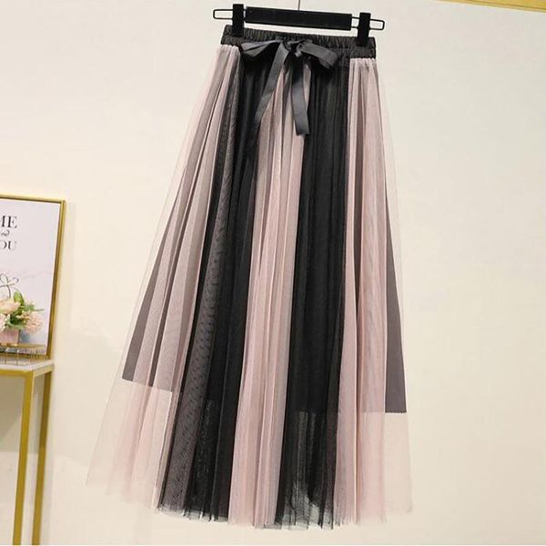 2021 spring summer vintage tulle skirt women elastic high waist mesh skirts long pleated tutu skirt female jupe longue #t2g, Black
2021 spring summer vintage tulle skirt women elastic high waist mesh skirts long pleated tutu skirt female jupe longue #t2g, Black