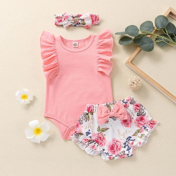 clothing sets summer baby bodysuit born girls solid ruffled sleeve floral bow shorts outfits ribbed cotton girl clothes 2021, White
clothing sets summer baby bodysuit born girls solid ruffled sleeve floral bow shorts outfits ribbed cotton girl clothes 2021, White