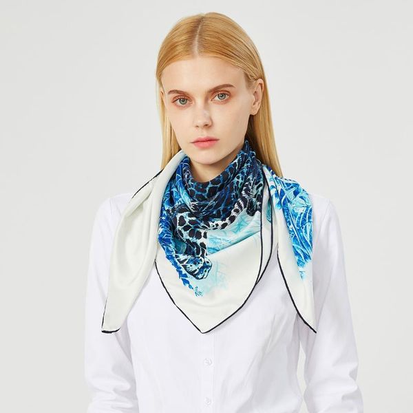 scarves 90cm leopard hijab scarf luxury twill silk square brand women head handmade curled design foulard bandana ladies, Blue;gray
scarves 90cm leopard hijab scarf luxury twill silk square brand women head handmade curled design foulard bandana ladies, Blue;gray