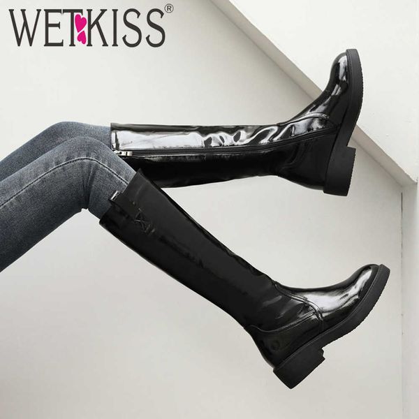 wetkiss knee boots knight shoes women patent leather knee high boot chunky heels shoes autumn winter woman skid proof big size 210630, Black
wetkiss knee boots knight shoes women patent leather knee high boot chunky heels shoes autumn winter woman skid proof big size 210630, Black