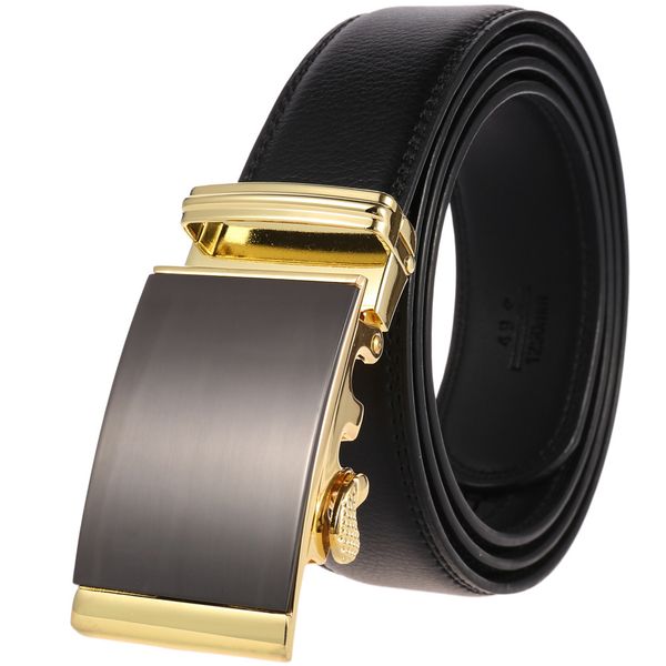 simple stylish men's business gold and silver alloy buckle automatic buckle leather belt, Black;brown
simple stylish men's business gold and silver alloy buckle automatic buckle leather belt, Black;brown