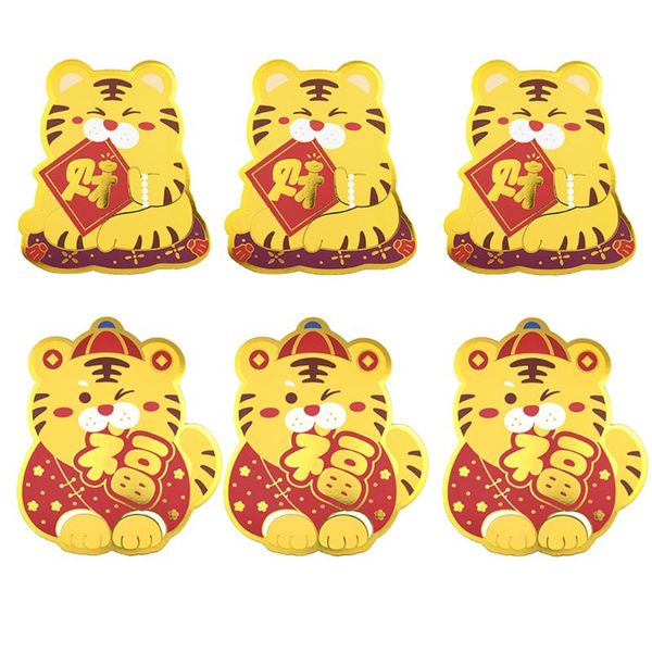 gift wrap 6pcs adorable cartoon tiger red envelope good fortune money bag auspicious
gift wrap 6pcs adorable cartoon tiger red envelope good fortune money bag auspicious