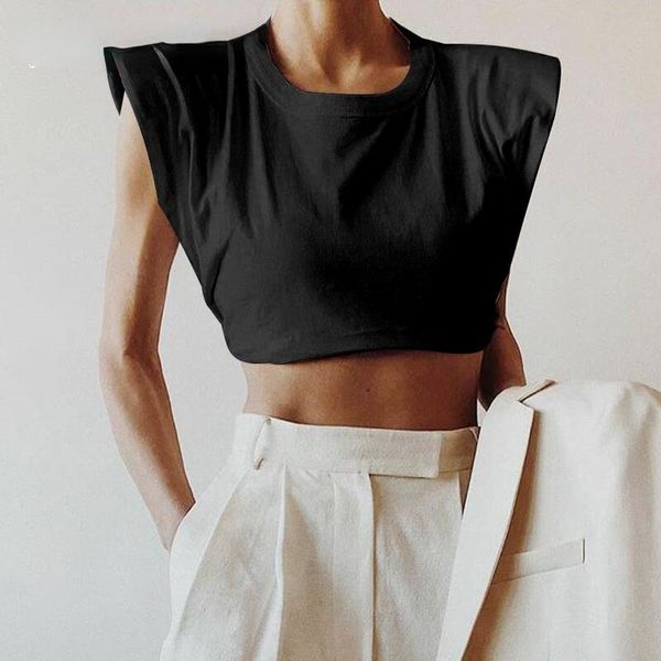women's t-shirt minimalist women t shirt o neck sleevelesss elegant short for female fashion clothing 2021 spring summer, White
women's t-shirt minimalist women t shirt o neck sleevelesss elegant short for female fashion clothing 2021 spring summer, White