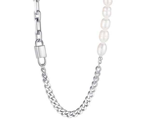 pendant necklaces layered lock necklace handmade stainless steel pearl choker link chain for women girls 18 inch party, wedding, Silver
pendant necklaces layered lock necklace handmade stainless steel pearl choker link chain for women girls 18 inch party, wedding, Silver