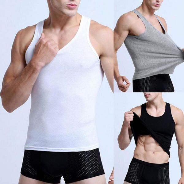 men' tank casual summer sleeveless vest sporty men solid color low-cut neck cotton breathable top, White;black
men' tank casual summer sleeveless vest sporty men solid color low-cut neck cotton breathable top, White;black