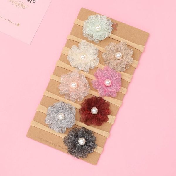 hair accessories baby pearl flower hairband non-marking elastic children's, Slivery;white
hair accessories baby pearl flower hairband non-marking elastic children's, Slivery;white