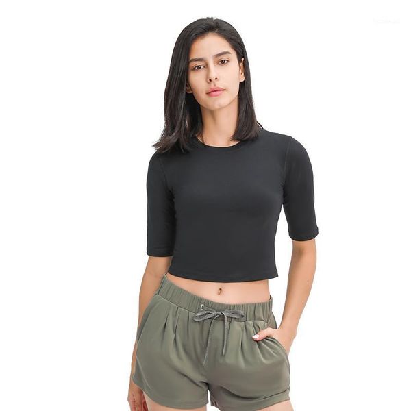 yoga outfit 2021 comfy naked feel gym crop for women slim stretch sport workout athletic half sleeve shirt
yoga outfit 2021 comfy naked feel gym crop for women slim stretch sport workout athletic half sleeve shirt