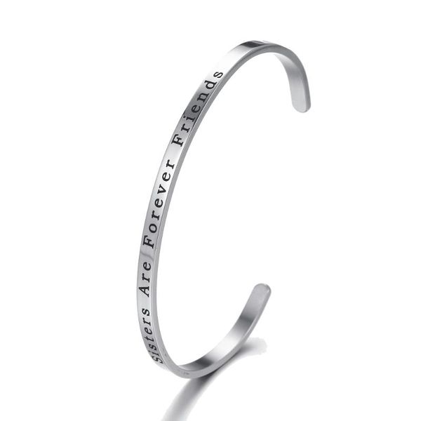 bangle sister are forever friends mantra bracelets for women gift hand imprint stainless steel bangles inspirational jewelry, Black
bangle sister are forever friends mantra bracelets for women gift hand imprint stainless steel bangles inspirational jewelry, Black